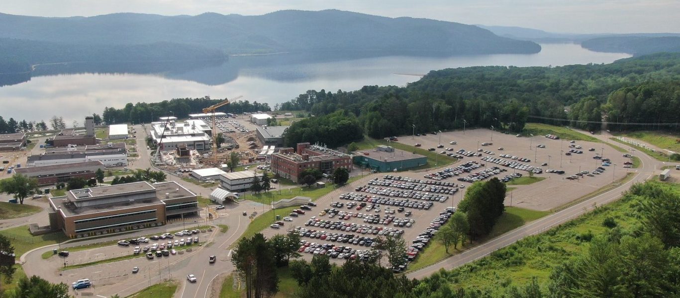 An aerial view of the Chalk River site location
